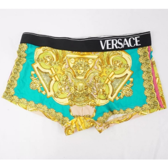 Versace - Barocco Printed Multicolored Trunks - Men's 8 (blemished) - Picture 2 of 4